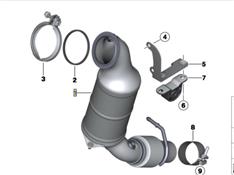 宝马316I三元催化器