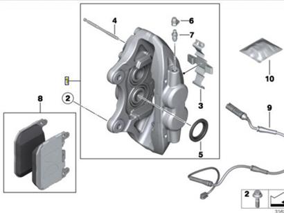 宝马220I刹车分泵