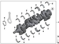 宝马760LI曲轴-N73-N74